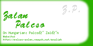 zalan palcso business card
